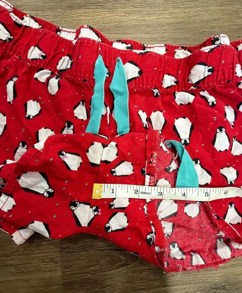 Aerie Women's Red Penguin Print Pajama Sleep Shorts